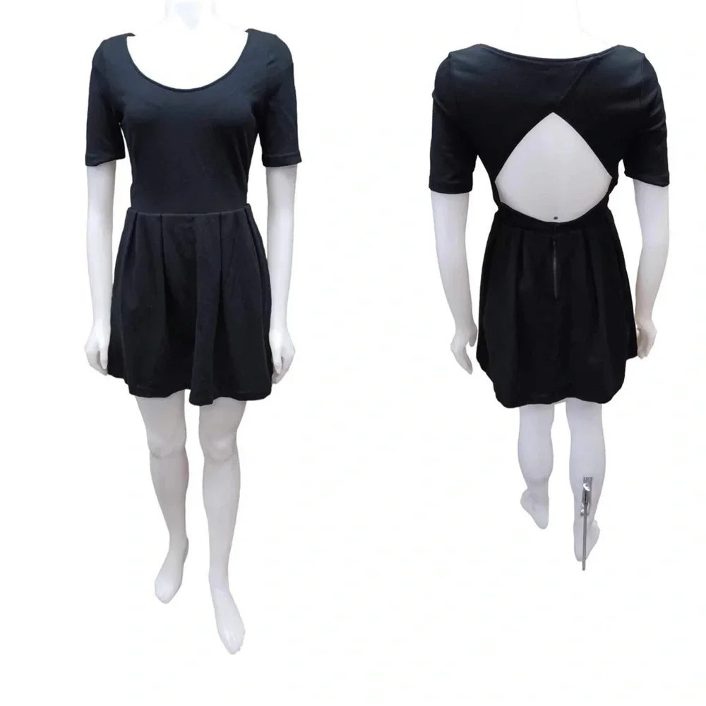 Talula Black Skater Dress Size 8
